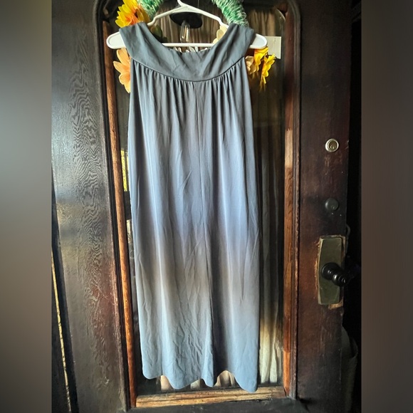 EUC Dark Gray Knotted Neckline Dress Sleeveless Size 14 - Picture 3 of 4